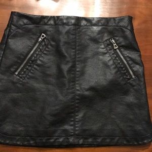 Urban Outfitters leather mini skirt